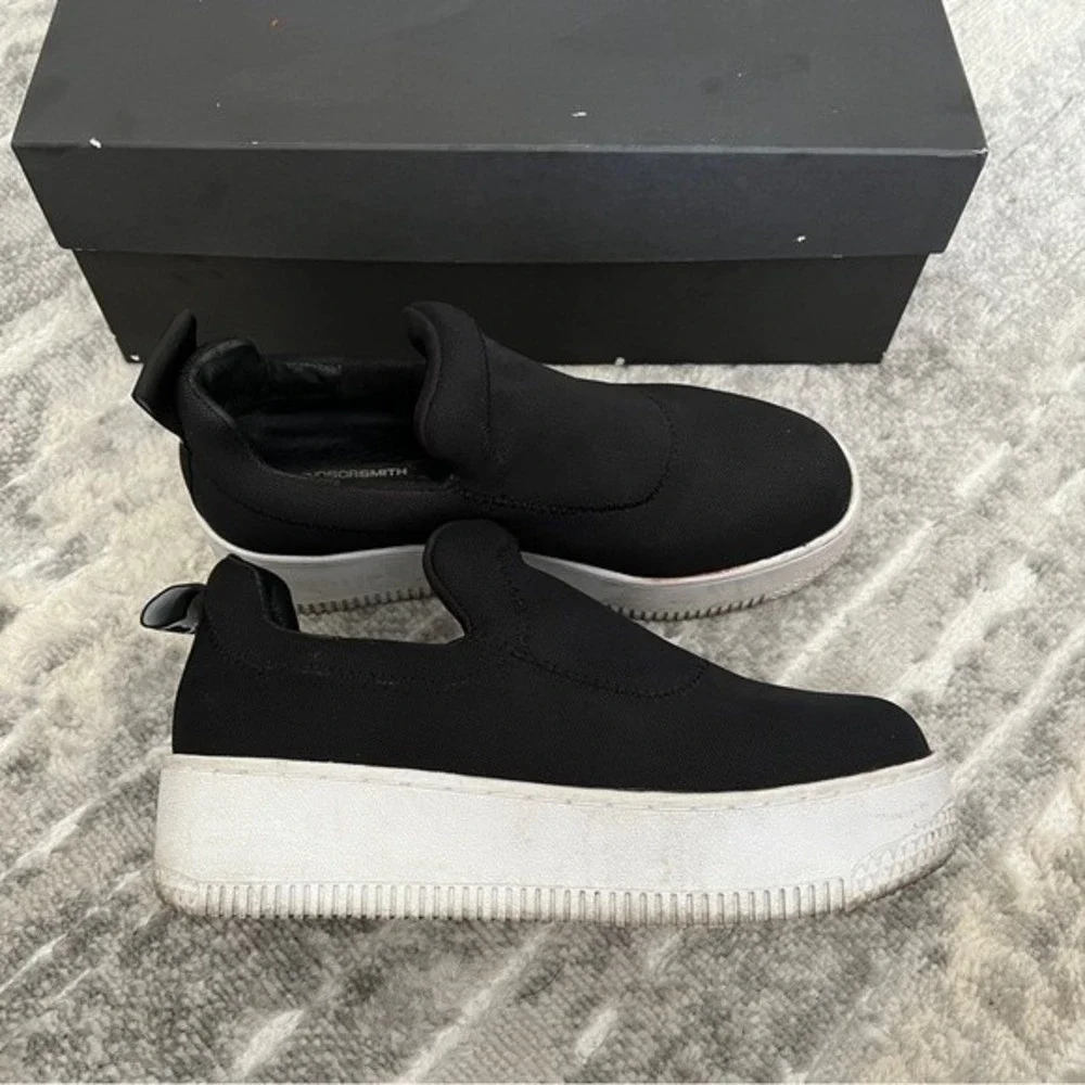 Windsor Smith 50mm Speedy Nylon Mesh Slip On Sneakers in Black - Picture 2 of 12